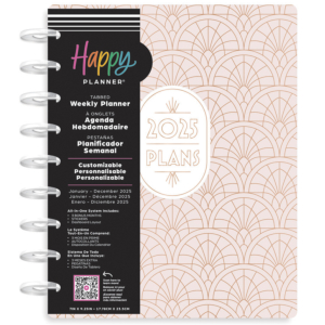 AGENDA CLASSIC HAPPY PLANNER 2025 DELICATE DECO 12 MESES                                            