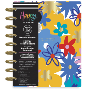 AGENDA CLASSIC HAPPY PLANNER 2025 POP OF JOY 12 MESES                                               