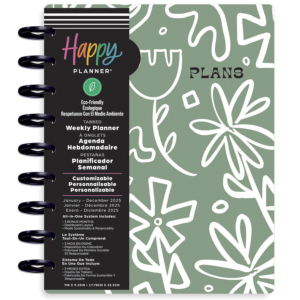 AGENDA CLASSIC HAPPY PLANNER 2025 FLOURSHING FLORALS 12 MESES                                       