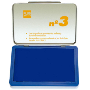 TAMPÓN MANUAL SELLAR PLUS OFFICE Nº3 70 X 105 MM AZUL                                               