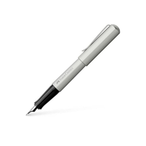 PLUMA ESTILOGRÁFICA FABER CASTELL HEXO PLATA MATE                                                   