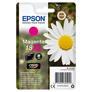 EPSON EXPRESSION HOME XP-102/205/215/305/405 CARTUCHO MAGENTA ALTA CAPACIDAD 18XL