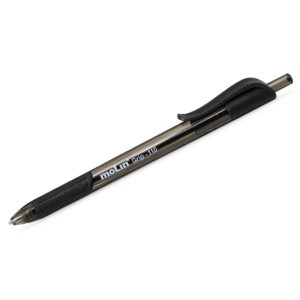 BOLÍGRAFO RECTRÁCTIL MOLIN GRIP NEGRO
