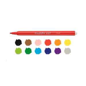 ROTULADOR CARIOCA JOY TINTA LAVABLE 12+2 COLORES SURTIDOS
