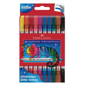 ROTULADOR FABER CASTELL 10 UNID. COLORES GLITTER REF. 151107