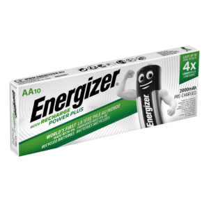 PILAS RECARGABLES ENERGIZER ALCALINAS AA 10 UD.                                                     