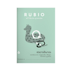 CUADERNO RUBIO A5 CALIGRAFÍA 6