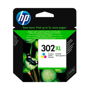 CARTUCHO INYECCIÓN DE TINTA HP Nº302XL REF. F6U67AE TRICOLOR