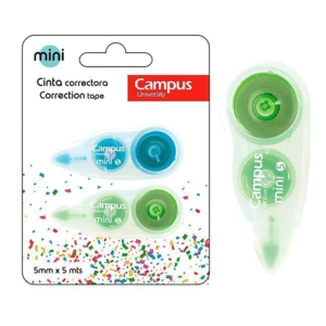 CORRECTOR EN CINTA MINI CAMPUS BLÍSTER 2 UNID. REF. 81290