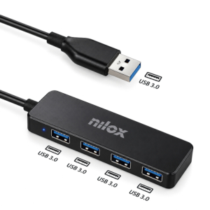 HUB 4 PUERTOS USB 3.2 GEN1 NILOX
