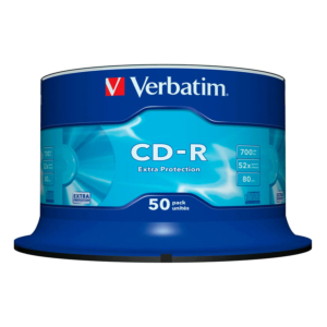CD-R VERBATIN 52X EN TARRINAS DE 50 UND REF. 43351