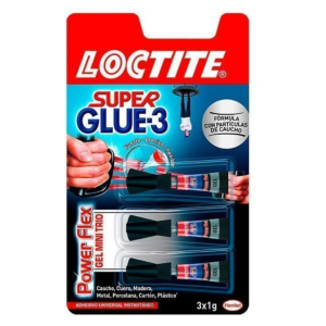 PEGAMENTO LOCTITE SUPER GLUE 3 MINI TRIO 3 X 1 G. REF. 2229418