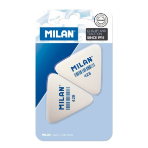 GOMA DE BORRAR MILAN 428 BLÍSTER DE 2 GOMAS REF. 9358