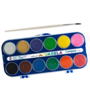 ACUARELAS CAMPUS UNIVERSITY 12 COLORES SURTIDOS REF. 630564