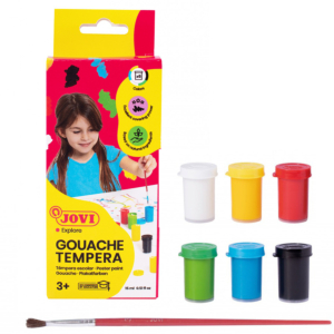 TÉMPERAS JOVI ESTUCHE 6 COLORES SURTIDOS 15 ML. REF. 520