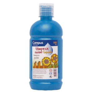 TÉMPERA LÍQUIDA CAMPUS COLLEGE CYAN 500 ML. REF. G-500