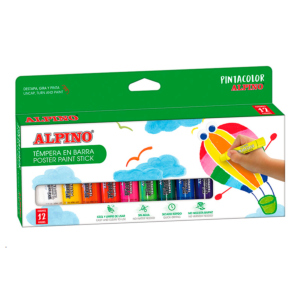 TÉMPERAS SÓLIDAS ALPINO PINTACOLOR 12 COLORES SURTIDOS REF. PX-000012