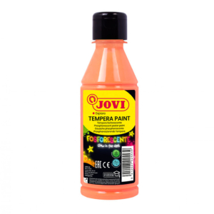 TÉMPERA FOSFORESCENTE JOVI NARANJA 250 ML. REF. 51906