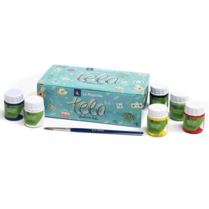 PINTURAS PARA TELA LA PAJARITA 6 UNID. COLORES SURTIDOS 25 ML.