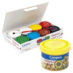 TÉMPERAS CAMPUS UNIVERSITY ESTUCHE 7 COLORES SURTIDOS 40 G. REF. G-40-7