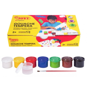 TÉMPERAS JOVI ESTUCHE 7 COLORES SURTIDOS 35 ML. REF. 507