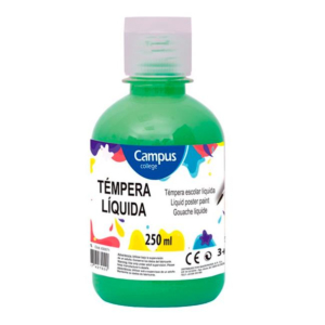 TÉMPERA LÍQUIDA CAMPUS COLLEGE VERDE 250 ML.