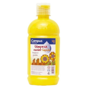 TÉMPERA LÍQUIDA CAMPUS COLLEGE AMARILLO 500 ML. REF. G-500