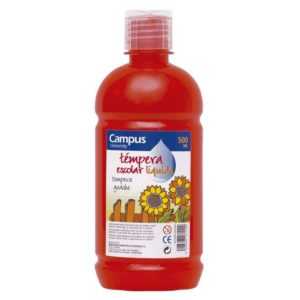 TÉMPERA LÍQUIDA CAMPUS COLLEGE ROJO 500 ML. REF. G-500