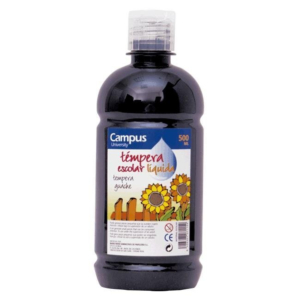 TÉMPERA LÍQUIDA CAMPUS COLLEGE NEGRO 500 ML. REF. G-500