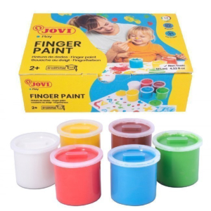 PINTURAS DE DEDOS JOVI ESTUCHE 6 COLORES SURTIDOS 125 ML. REF. 560-S