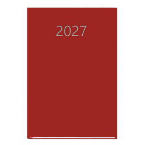 AGENDA ENCUADERNADA PRAXIS DÍA PÁGINA 145 X 210 MM. ROJO