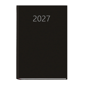 AGENDA ENCUADERNADA PRAXIS DÍA PÁGINA 145 X 210 MM. NEGRO