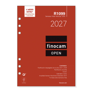 RECAMBIO SEMANA VISTA PARA AGENDA FINOCAN OPEN 1000 REF. R-1099