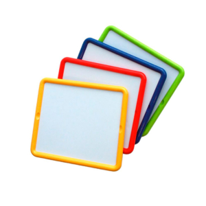 SET 4 PIZARRAS METÁLICAS TIPO VELLEDA DE 2 CARAS REF. 97930 