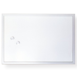 PIZARRA BLANCA MAGNÉTICA PLUS OFFICE CON 2 IMANES 300 X 400 MM.