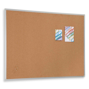 TABLERO DE CORCHO CON MARCO DE ALUMINIO PLANNING SISPLAMO 90 X 120 CM.