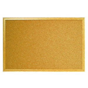 TABLERO DE CORCHO CON MARCO DE MADERA PLUS 60 X 90 CM. REF. PM-206