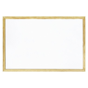 PIZARRA BLANCA CON MARCO DE MADERA PLUS 90 X 120 CM. REF. PM-607