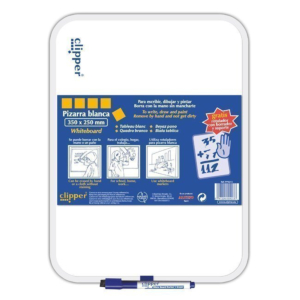 PIZARRA BLANCA CON ROTULADOR CLIPPER 35 X 25 CM. REF. PPO215