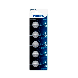 PILA BOTÓN LITITO PHILIPS 5 UNID. BLÍSTER REF. CR2032 3V