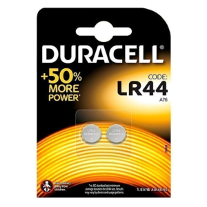 PILA DURACELL ALCALINA BOTÓN LR-44 1,5 V.