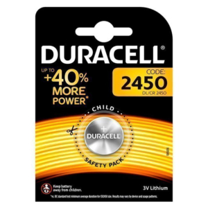 PILA DURACELL LITIO BOTÓN CR-2450 3 V.