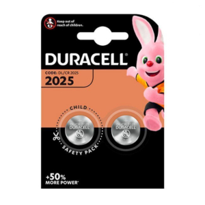 PILAS DURACELL LITIO BLÍSTER 2 UNID. REF. CR-2025