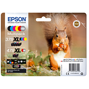 EPSON MULTIPACK 6-COLOURS 378XL / 478XL CLARIA PHOTO HD INK