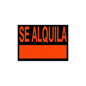 LETRERO "SE ALQUILA" 50X23 CM REF. 204 