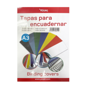 CUBIERTAS PARA ENCUADERNAR EN PVC A3 TRANSPARENTE (100U./CAJA)
