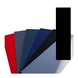 CUBIERTA PARA ENCUADERNAR A4 EN PVC NEGRO OPACO DE 0,7 MM.