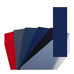 CUBIERTA PARA ENCUADERNAR A4 EN PVC AZUL OPACO DE 0,7 MM.