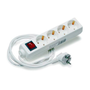 REGLETA DE 4 SALIDAS CON INTERRUPTOR