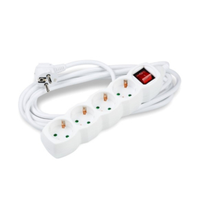 REGLETA DE 4 SALIDAS CON INTERRUPTOR DE 3 M.